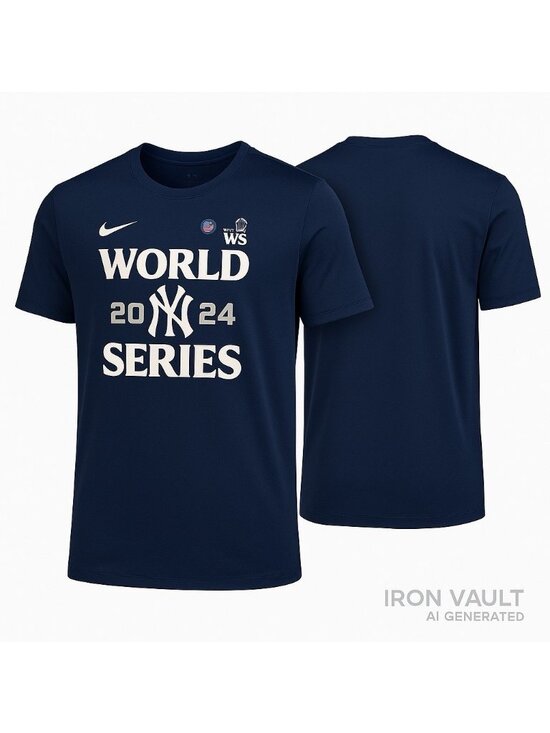 Nike Other - New York Yankees 2024 World Series Shirt Nike Dri Fit Navy XXL